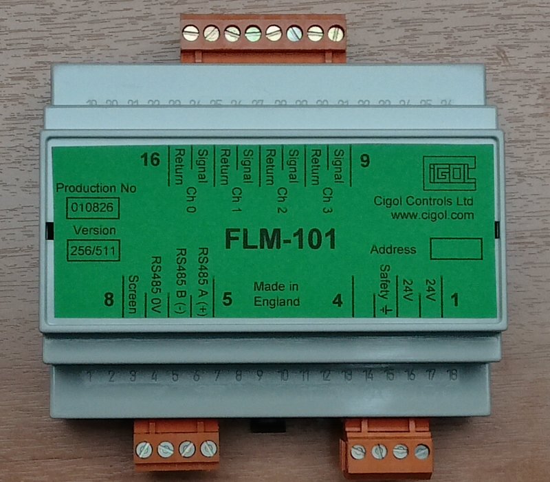Picture of FLM-101 4 Channel Water Flow Sensor Interface